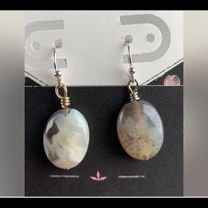 Botswana Agate Oval Earrings E